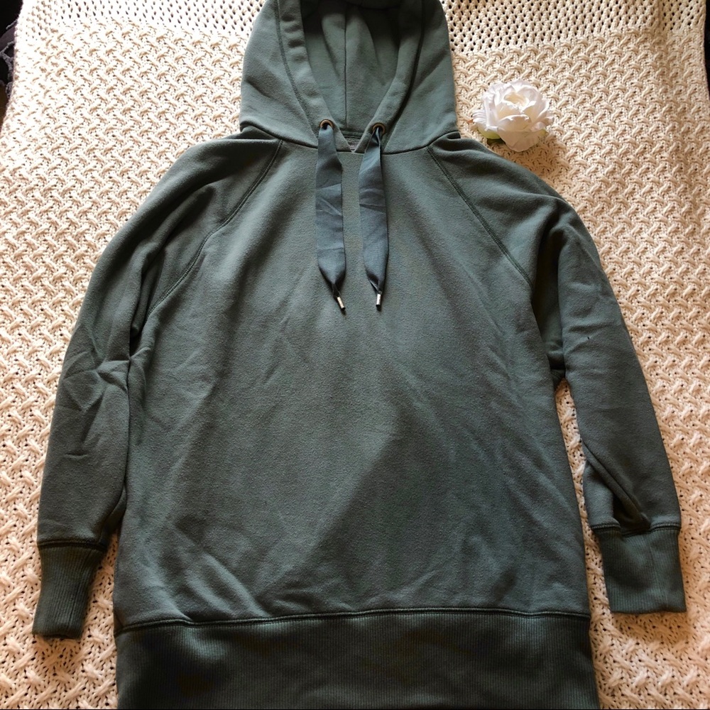 aerie green oversized hoodie